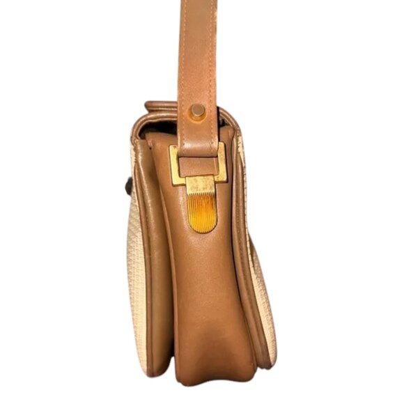 Bally Vintage (1970s) Monogram Canvas & Leather Crossbody Bag Made in Italy - Picture 6 of 13